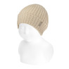 Buy Baby rib knit hat LINEN in the online store Condor. Made in Spain. Visit the RIBBED COLLECTION section where you will find more colors and products that you will surely fall in love with. We invite you to take a look around our online store.