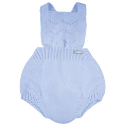 Buy Garter stitch baby rompers with openworkdetails BLUISH in the online store Condor. Made in Spain. Visit the SPRING KNITWEAR section where you will find more colors and products that you will surely fall in love with. We invite you to take a look around our online store.