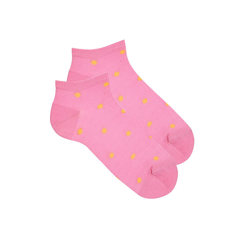 Buy Polka dot print trainer socks CHEWING GUM in the online store Condor. Made in Spain. Visit the FANCY SPRING CHILDREN SOCKS section where you will find more colors and products that you will surely fall in love with. We invite you to take a look around our online store.
